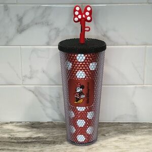 Walt Disney World Parks Minnie Mouse Rock the Dots Starbucks Tumbler 2024 in Box